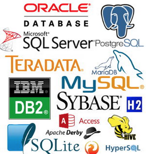 картинка с логотипами различных баз данных